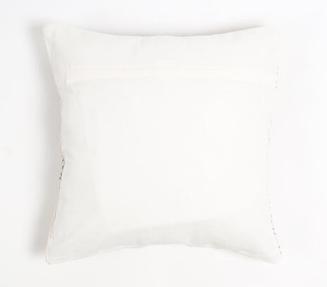 Floral Block Printed Cotton Cushion Cover