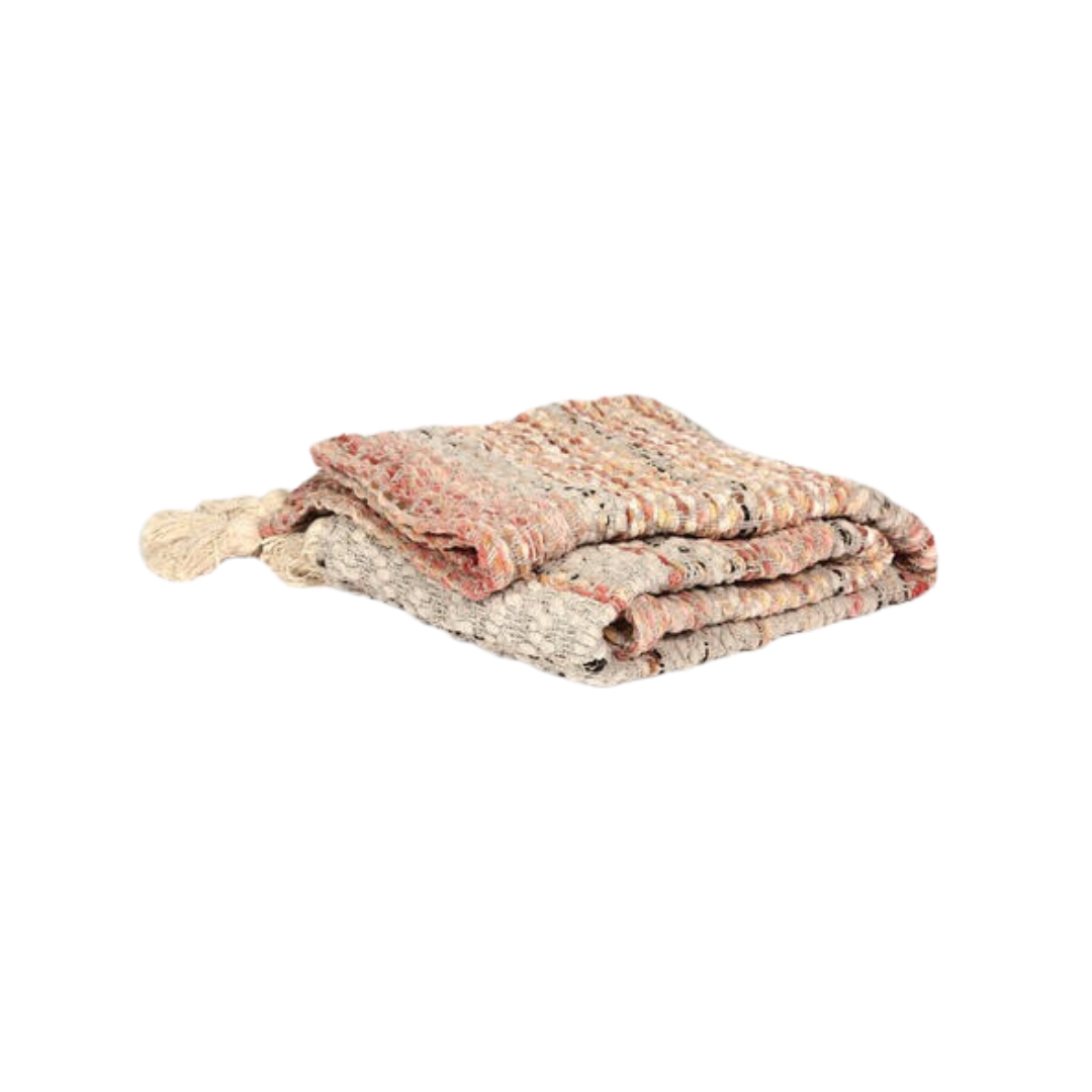 Tufted and Handwoven Cozy Throw