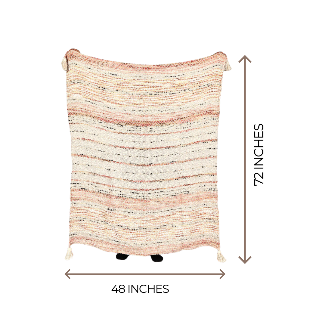 Tufted and Handwoven Cozy Throw