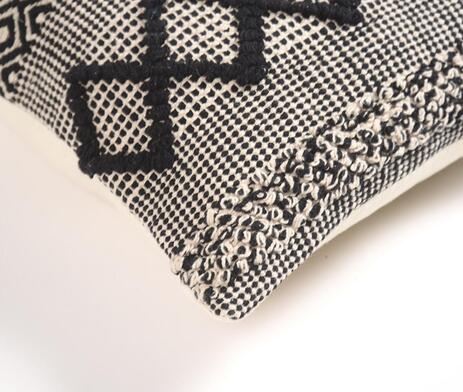 Diamond Monochrome Patterned Cushion Cover
