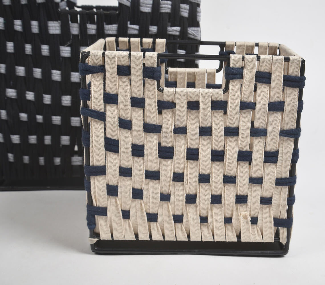 Handwoven Cotton Rope Baskets