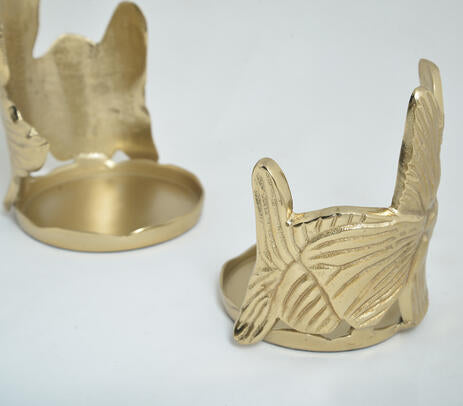 Abstract Aluminium Hurricane Candle Holders