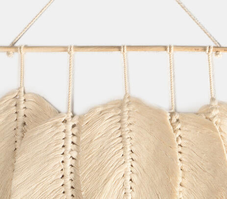 Feathered Macrame Wall hanging