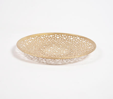 Latticed Iron Decorative Tray IB