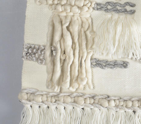 Fringed Handwoven Woolen Wall Hanging