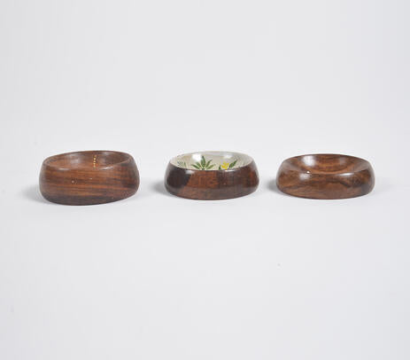 Hand Painted Nature Trinket Trays (Set of 3)