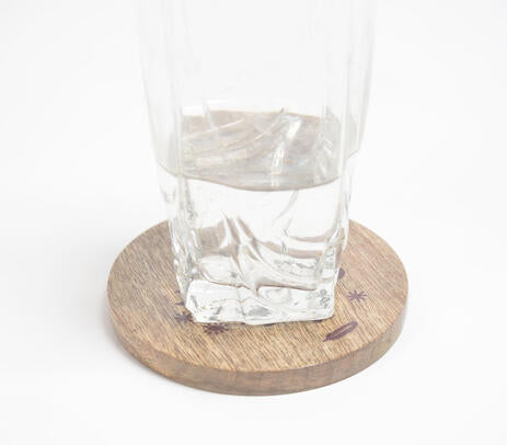 Good Vibes Only Mango Wood Coasters