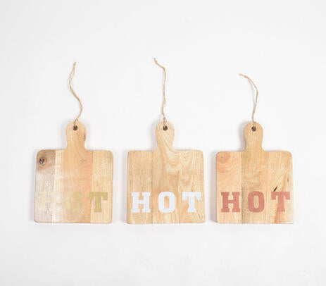 Hand Cut Mango Wood Hot Plates