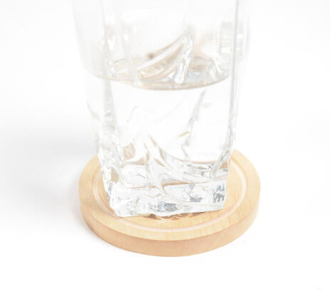 Handmade Wood Cup Coaster Set