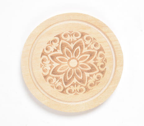 Handmade Wood Cup Coaster Set