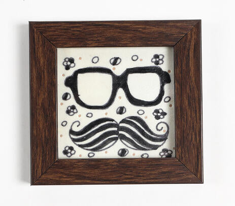 Hand-Painted Framed Coasters – Quirky Set of 2