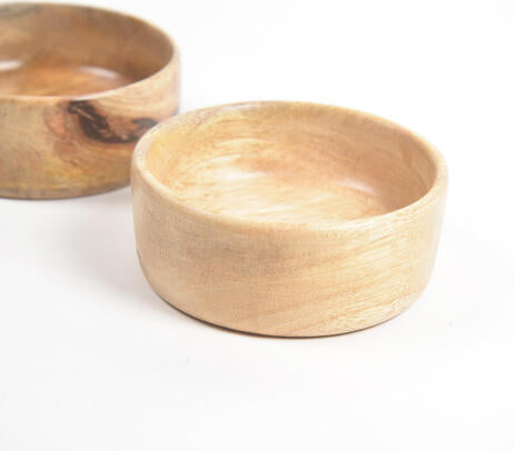 Classic Acacia Wood Bowls Set – Handcrafted Serving Bowls