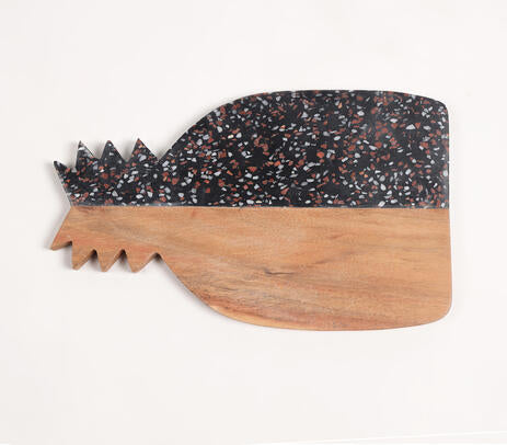 Stone Colorblock &amp; Pineapple-Cut Acacia Wood Chopping Board