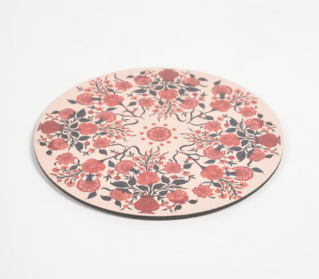 Vintage Botanical Laminated MDF &amp; Cork Trivet
