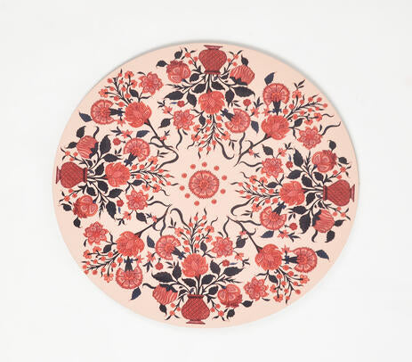Vintage Botanical Laminated MDF &amp; Cork Trivet