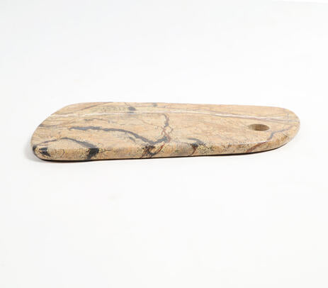 Abstract Cut Natural Marble Cheese Board