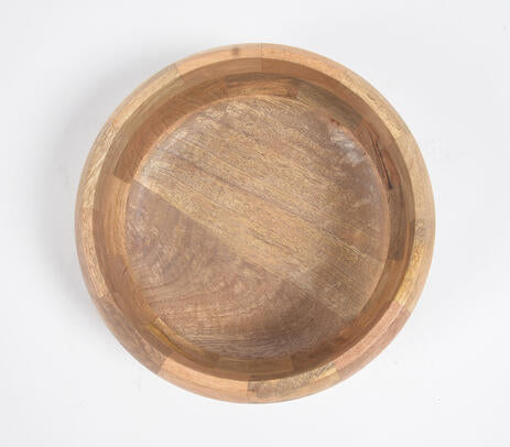Hand Turned Wooden Salad Bowl – Minimalist