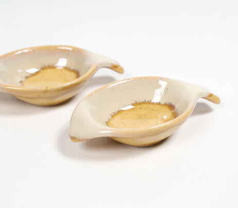 Hand Glazed Ceramic Dip Bowls (Set of 2)