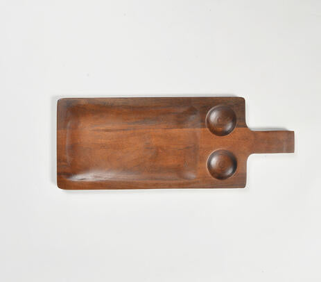 Wooden Chip &amp; Dip Platter IB