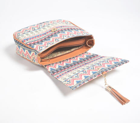 Boho Printed Handbag – Artisan Cotton Sling
