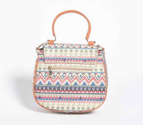 Boho Printed Handbag – Artisan Cotton Sling