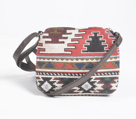 Jacquard Tote, Sling &amp; Wallet Set – Handwoven Cotton