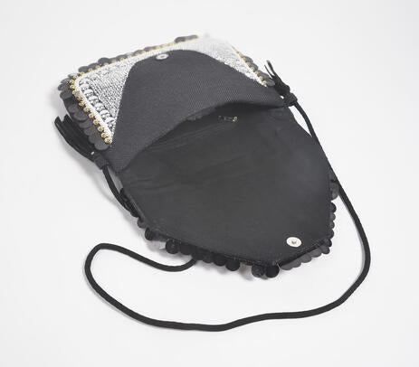 Statement Embellished Banjara Envelope Sling Bag