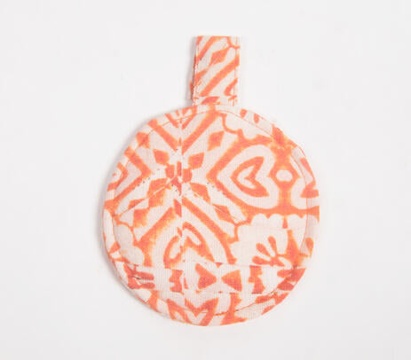Printed Orange Mini Pouch Bag – Handmade Mini Coin Pouch