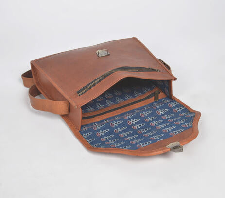 Punch Work Kutch Leather Sling Bag – Genuine Leather