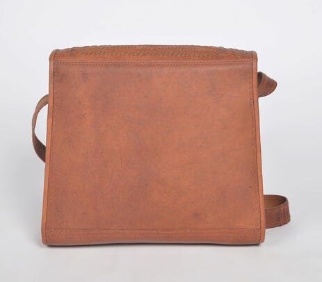 Punch Work Kutch Leather Sling Bag – Genuine Leather