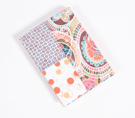 Hand Bound Repurposed Fabric Diary IB