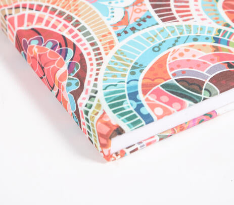 Hand Bound Repurposed Fabric Diary IB