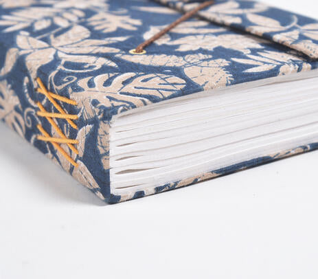 Vintage Recycled Fabric &amp; Paper Journal