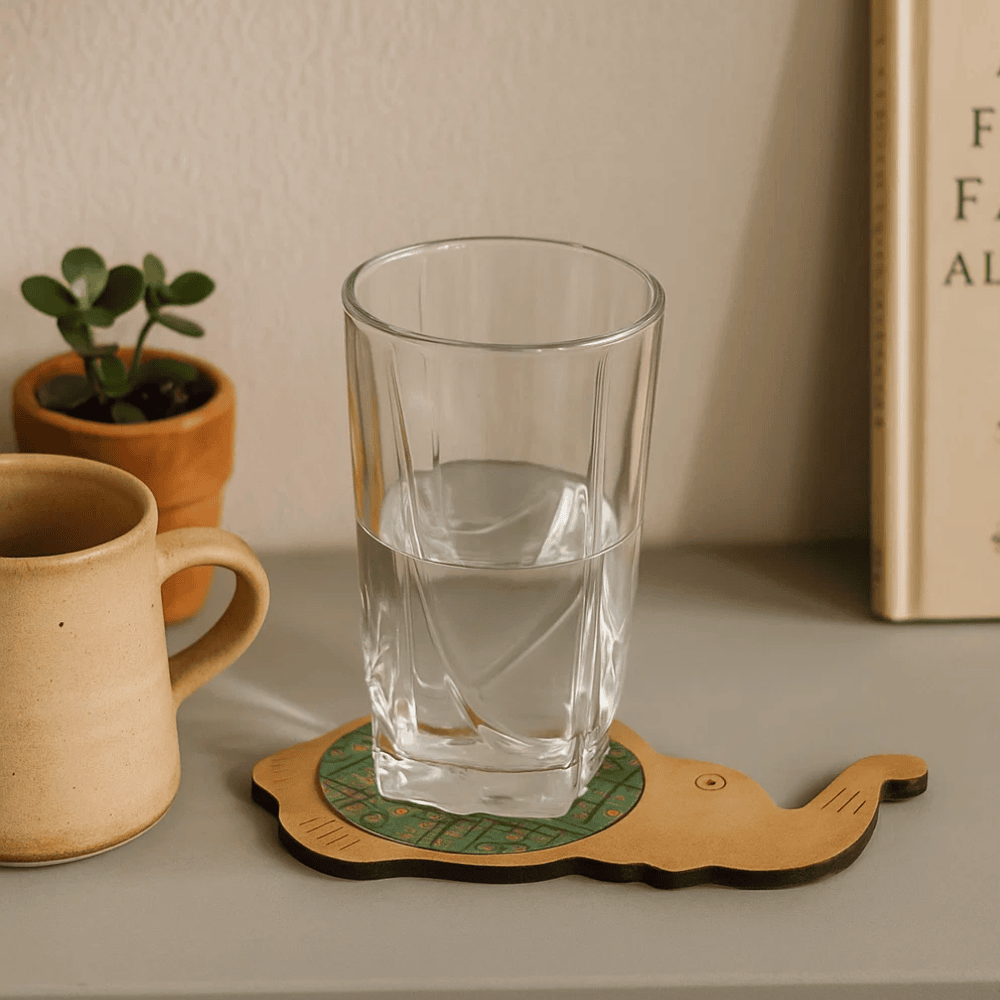 Recycled Circuit Board MDF Elephant Coaster