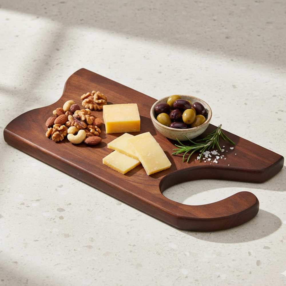 Hand Cut Acacia Wood Chopping Board – Sustainable Acacia Wood Chopping Board