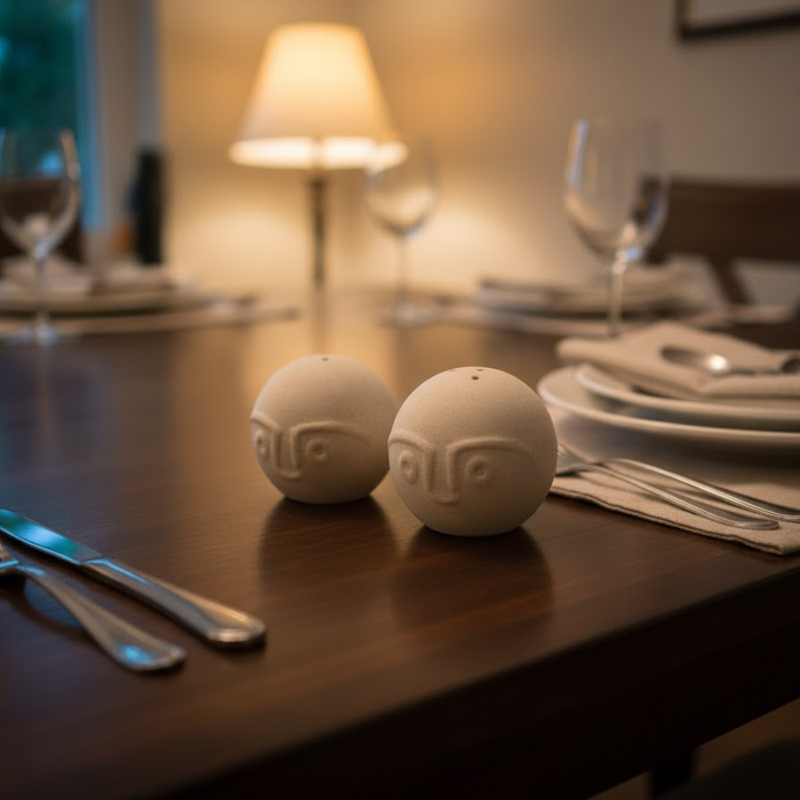 Ceramic Salt Pepper Shakers Set of 2 | Figurative | Gleemium
