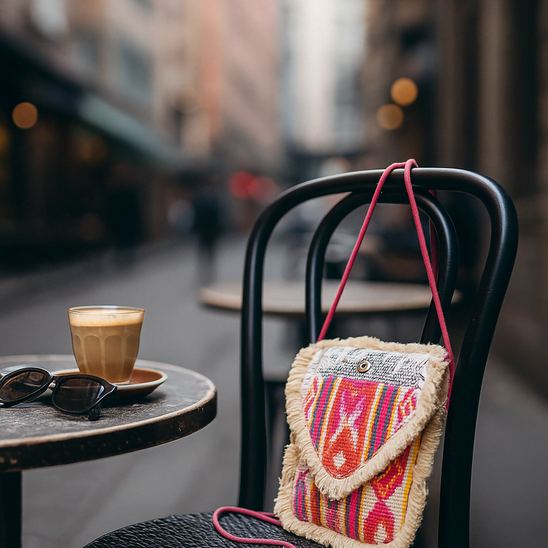Handcrafted Sequin Embellished Sling Bag – Fringed & Tasseled