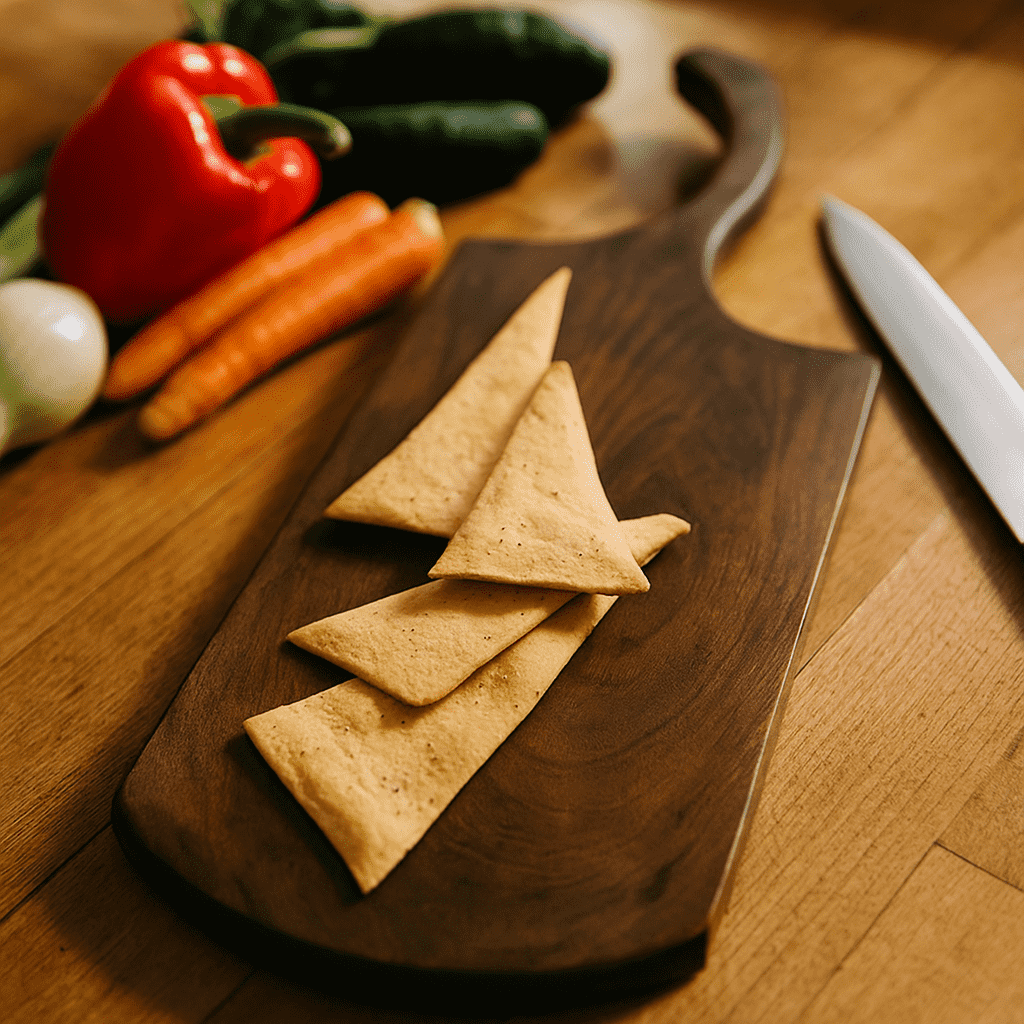 Hand-Cut Acacia Wood Chopping Board – Antibacterial