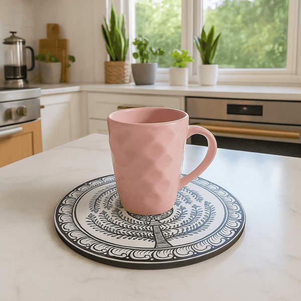 Tribal Trivet | Laminated MDF Cork Heat-Resistant Table Protector