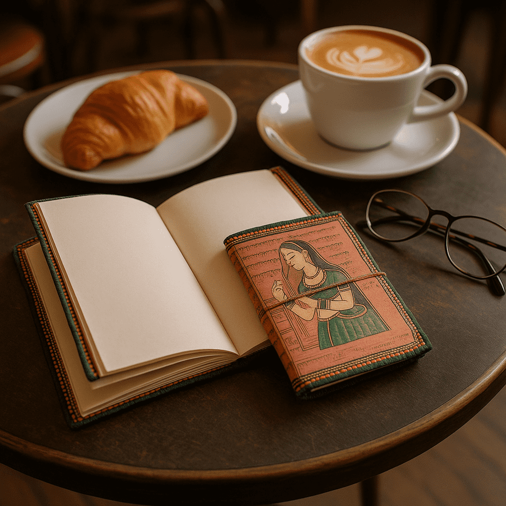 Recycled Ethnic Hand Painted Paper Journal – Eco-Friendly Journal