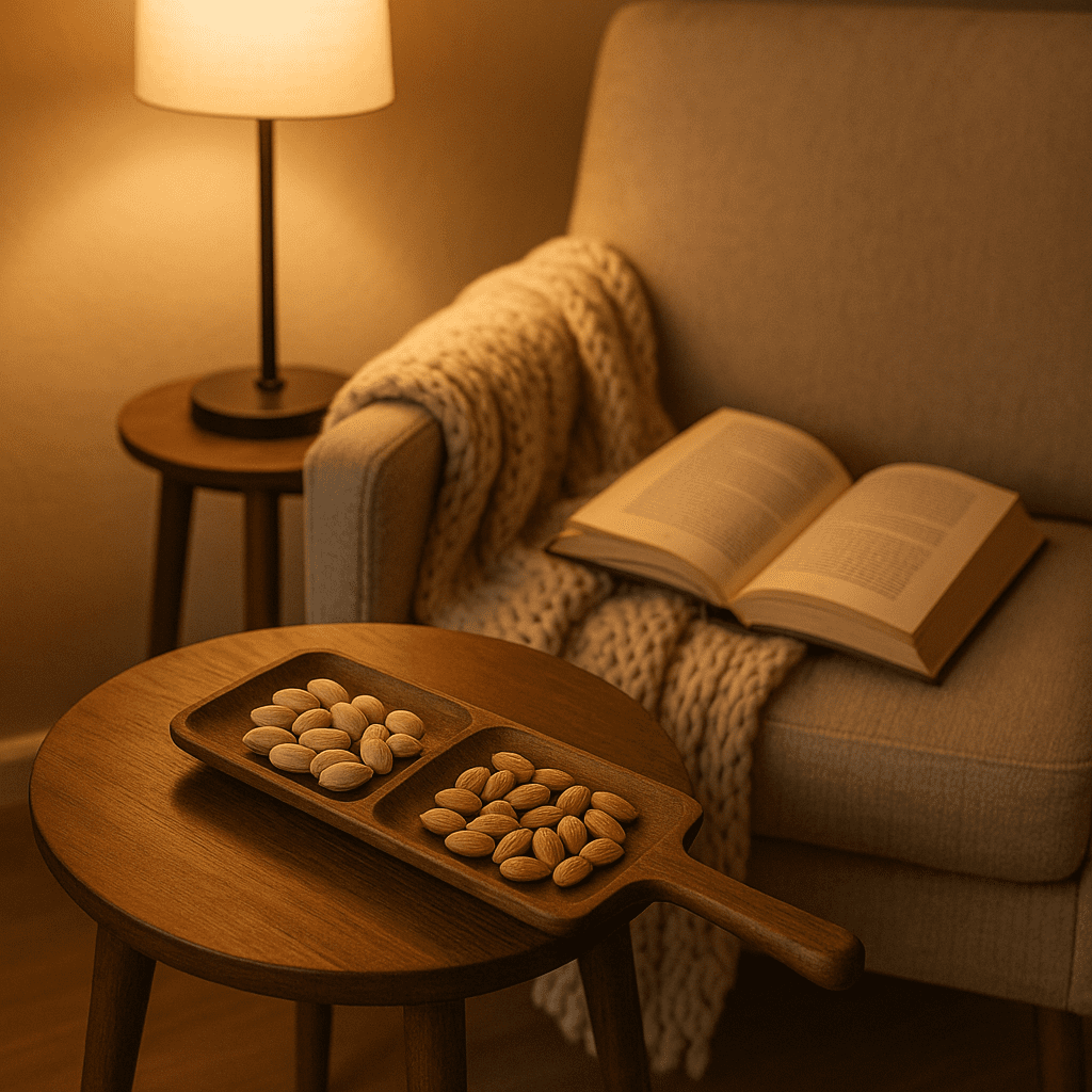 Hand Cut Mango Wood Snack Tray – Handcrafted Serving Tray