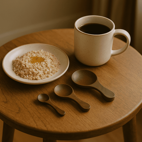 Classic Measuring Spoons | Wooden Eco Set of 3 | Gleemium