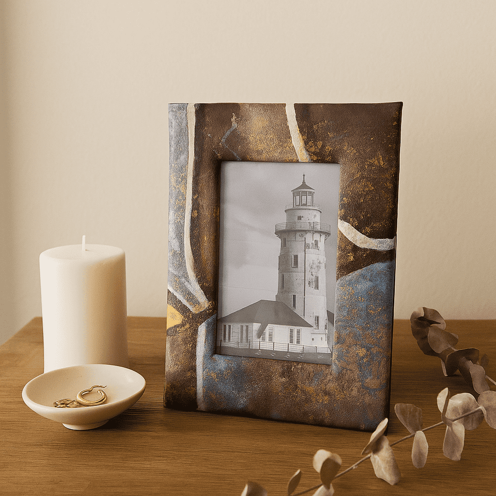 Abstract Art Paperboard Handcrafted Photo Frame