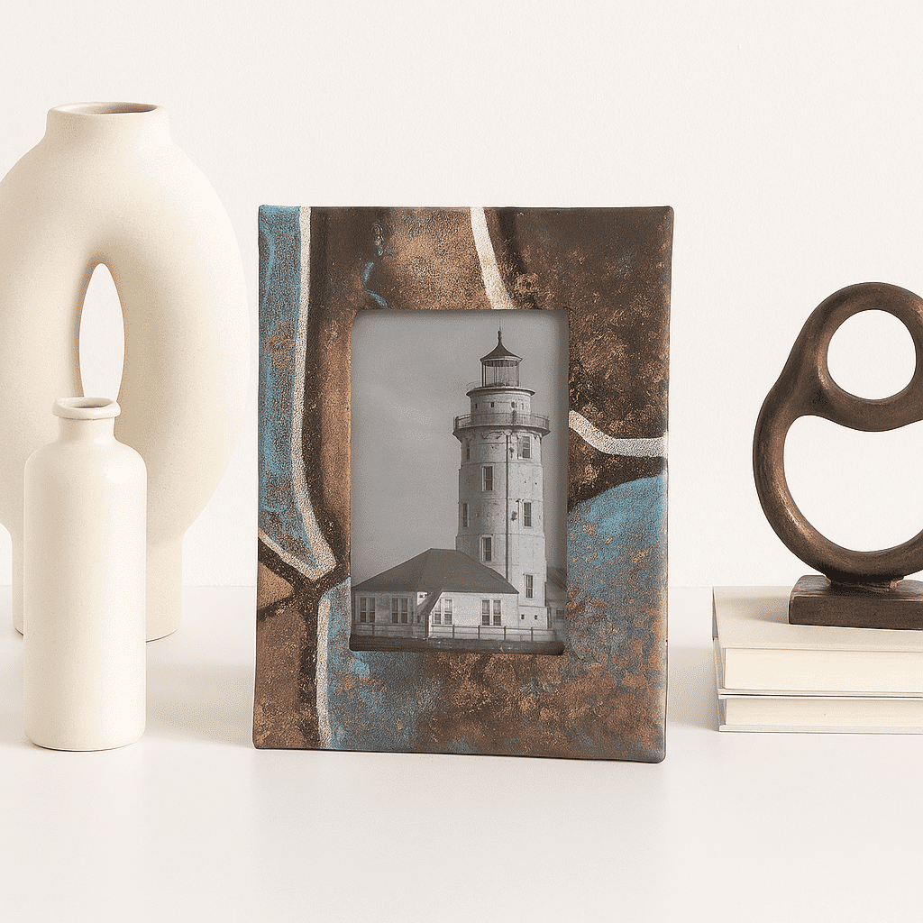 Abstract Art Paperboard Handcrafted Photo Frame
