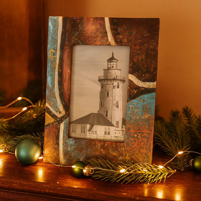Abstract Art Paperboard Handcrafted Photo Frame