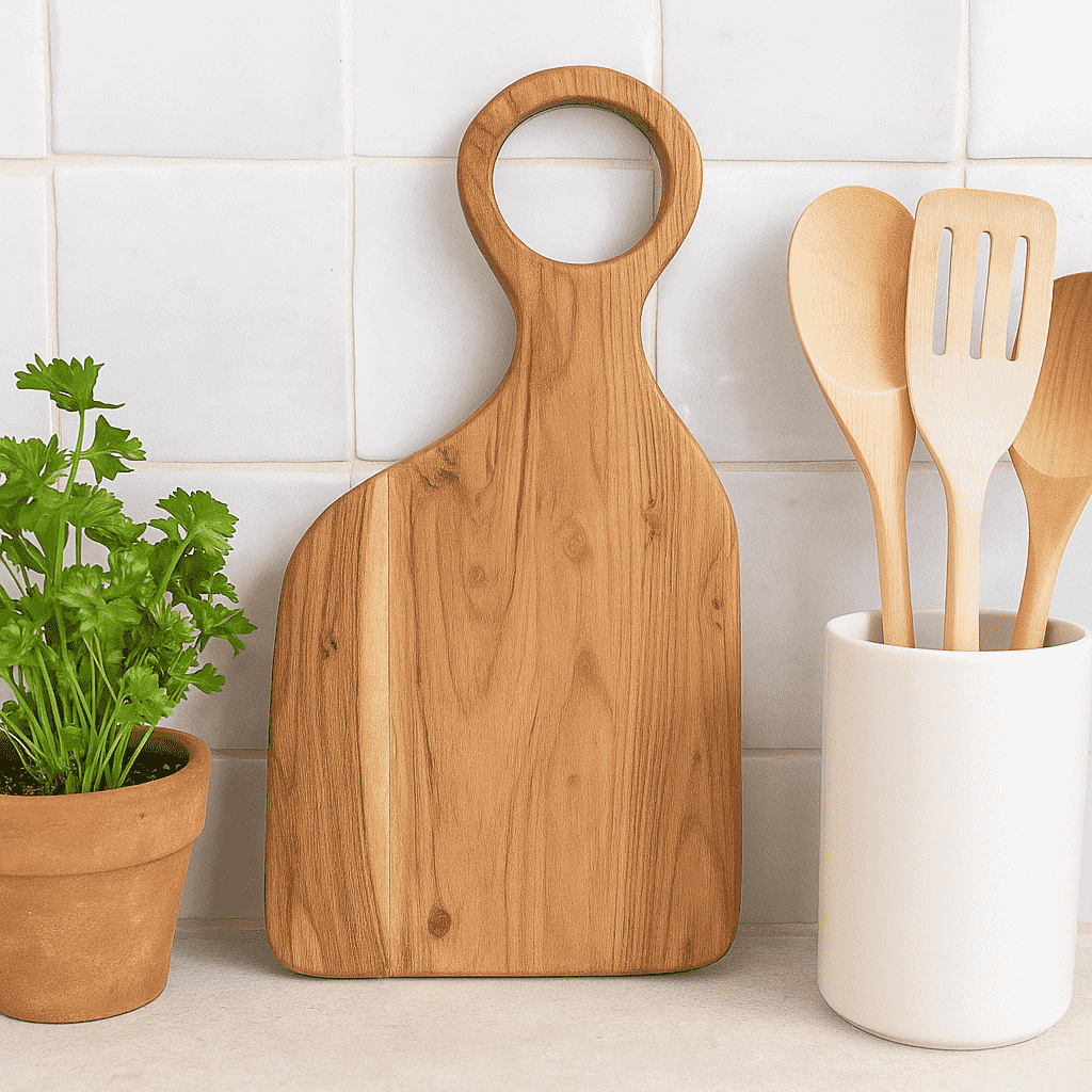Stylish Raw Acacia Wood Chopping Board – Water-Resistant