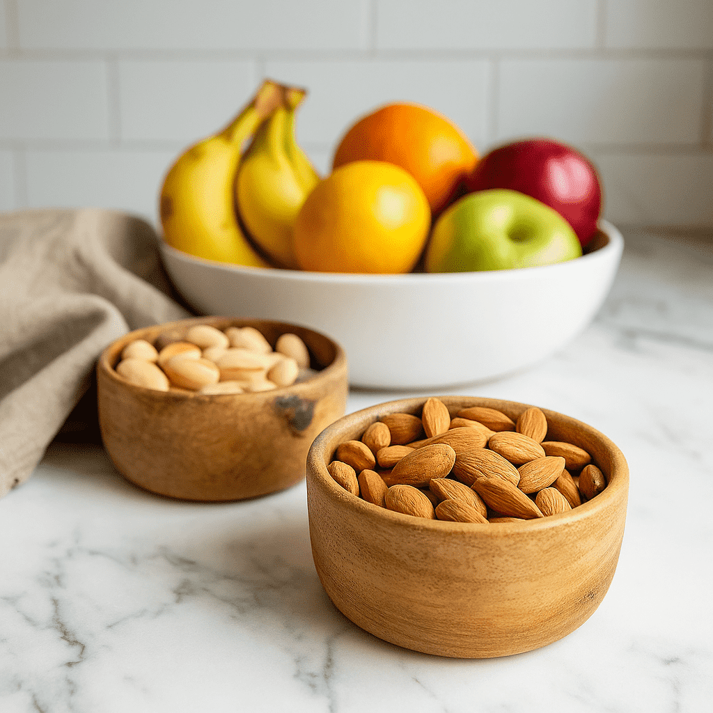 Classic Acacia Wood Bowls Set – Handcrafted Serving Bowls