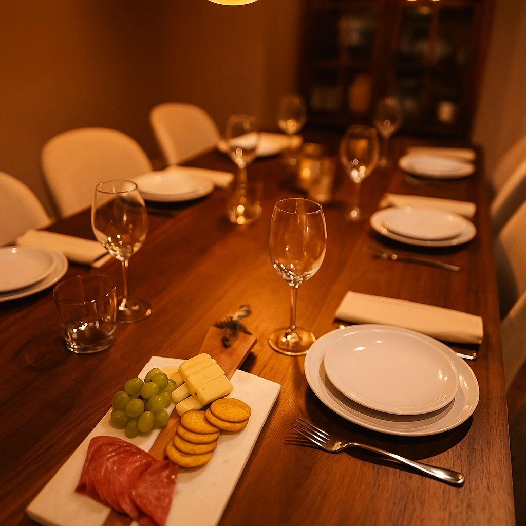 Hand Cut Marble & Acacia Wood Cheeseboard