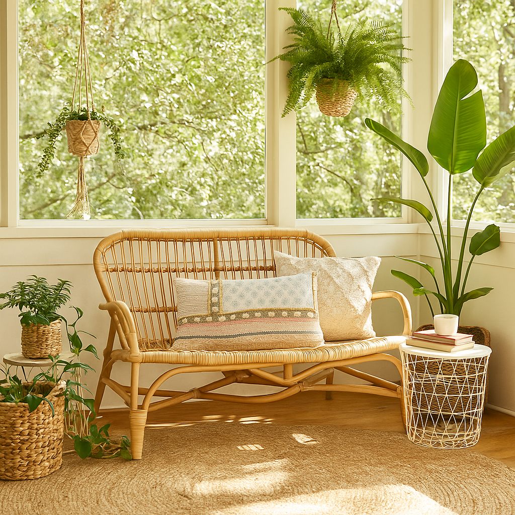 Block Printed Geometric-Floral Lumbar Cotton Cushion Cover -  Gleemium Home Decor Shop Australia