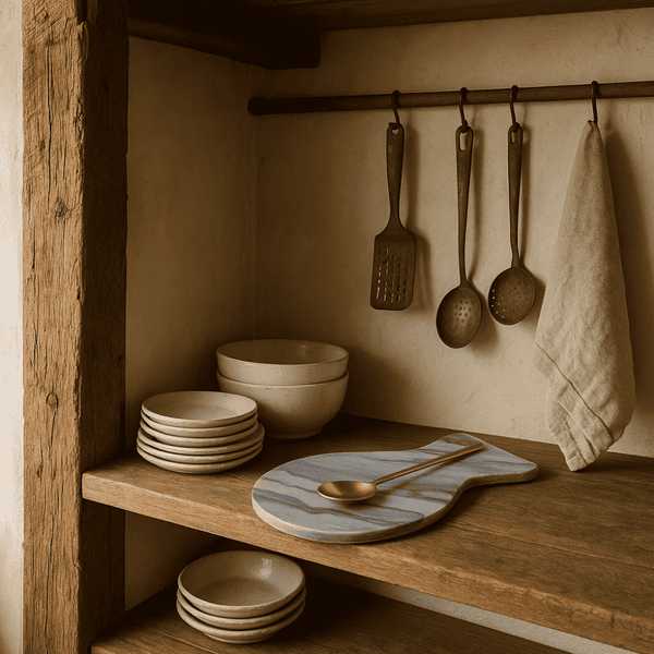 Grey Marble Spoon Rest | Fish-Shaped Kitchen | Gleemium